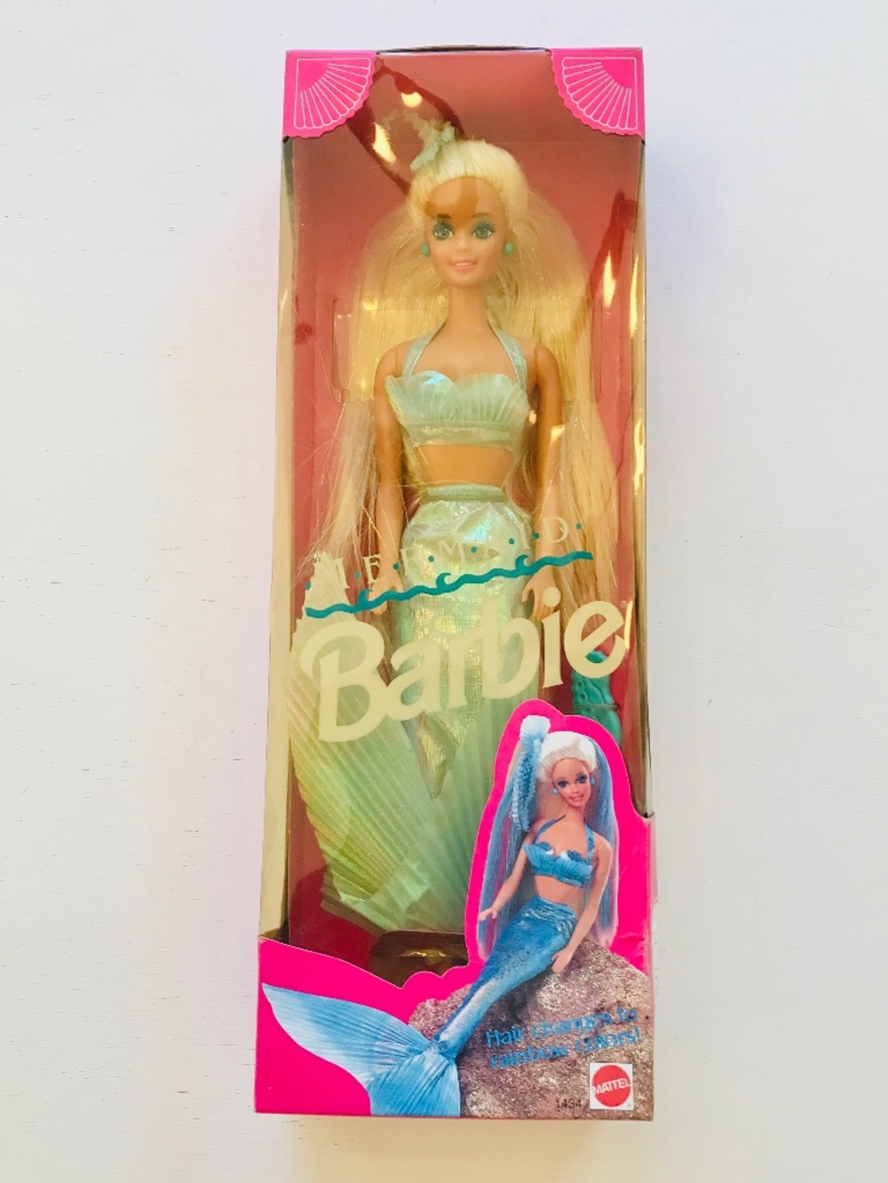 VINTAGE 1991 MERMAID BARBIE #1434 COLOR-CHANGING RAINBOW TAIL & HAIR